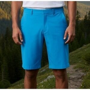 Walter Hagen Perfect 11 Men's Golf Shorts Light Blue Size 36 Excellent